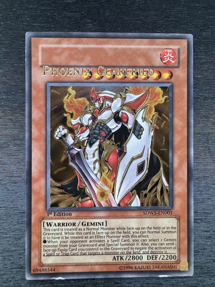 YuGiOh! Phoenix Gearfried SDWS - Error Misprint Name Shift Ultra Rare 1st Ed VLP - Image 2 of 4
