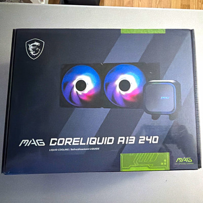 MSI MAG CORELIQUID A13 240 240mm ARGB Liquid CPU Cooler Black LGA1700 AM5