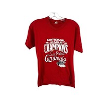 Vintage St Louis Cardinals 1985 World Series NL Champs T-Shirt Adult Medium