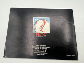 Tecmo Bowl & Tecmo Baseball NES Nintendo Game - Cartridge, Manuals & Sleeves