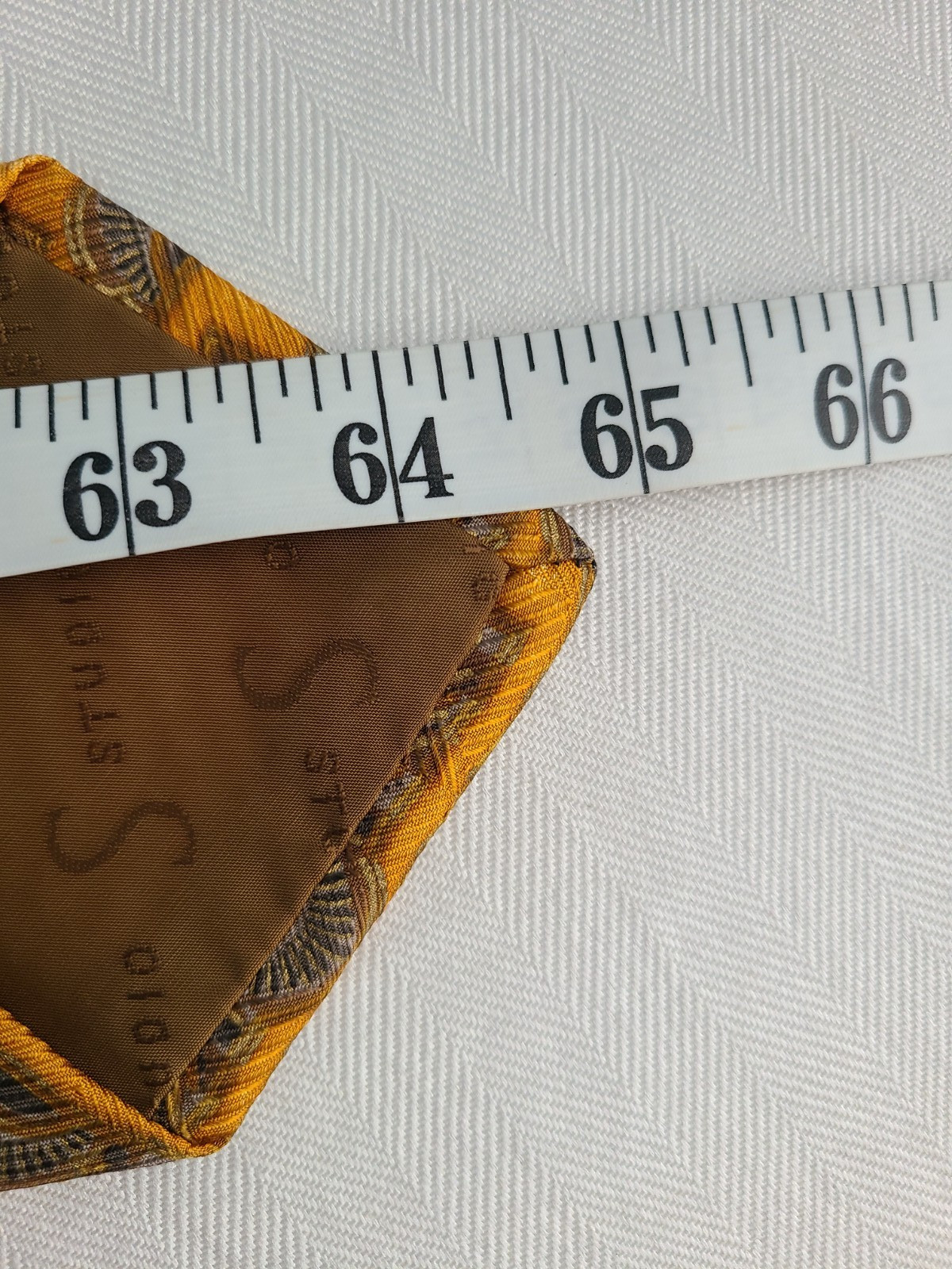 Robert Talbott SILK NECKTIE Studio Extra Long Rus… - image 8