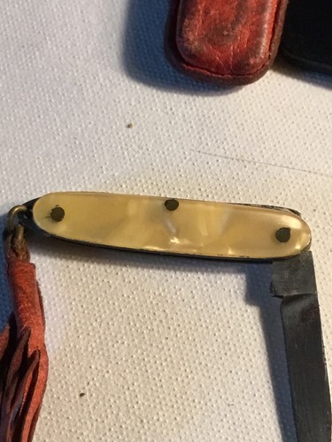MERCURY AUTO PORTACHIAVI E PICCOLO COLTELLO A PENNA anni '40 o '50 - Foto 4 di 14