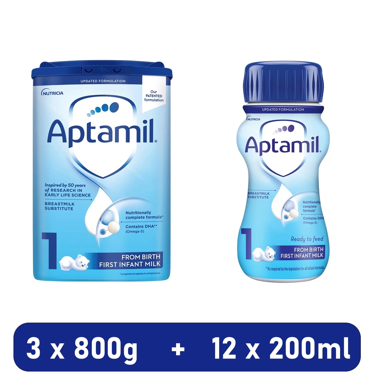 Aptamil 1 Infant Milk Monthly Milks Feeding Baby Bundle Formula
Opens in a new window or tab