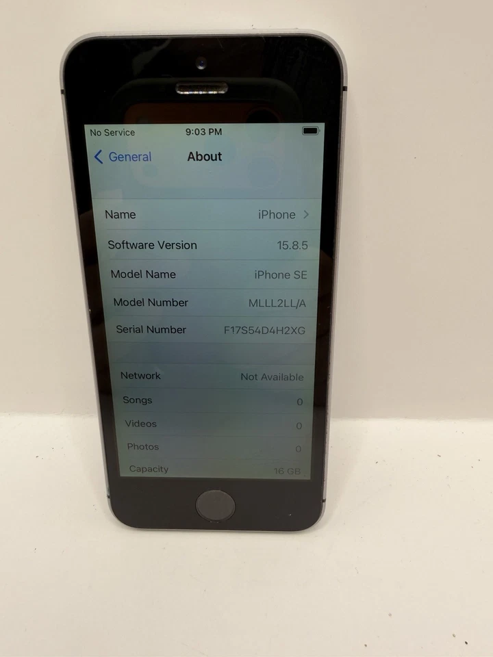 Apple iPhone SE (1st Gen) Unlocked Space Gray 16 GB Battery Life 87% - Image 2 of 4