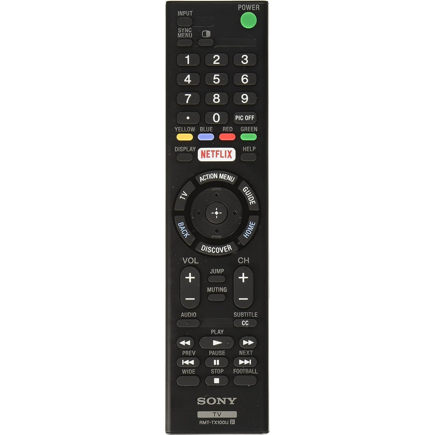 NEW Genuine Sony RMT-TX100U Wireless TV Remote Control Black