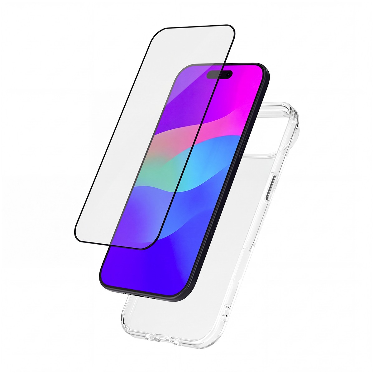 Étui de protection iPhone Air premium en silicone et verre trempé haute résistance