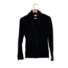 James Perse Black Cotton Black Blazer - size XS