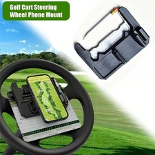 Golf Cart Steering Wheel Cell Phone Mount, Flip Up Phone Holder For Golf Cart
