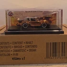 Hot Wheels 1:64 Red Line Club Porsche 911 Turbo 3.3 Targa Gold Diecast With Case