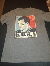 New England Patriots Tom Brady The Goat T-shirt Size Large/ Extra Large Grey