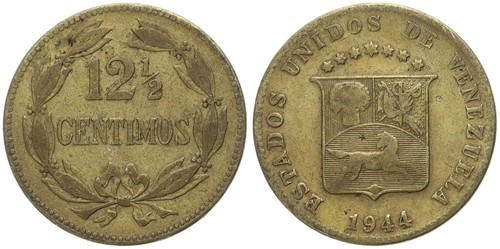 Venezuela - 12 1/2 Centimos 1896-1969 Y#28-30 - Varios Añadas - Imagen 4 de 10