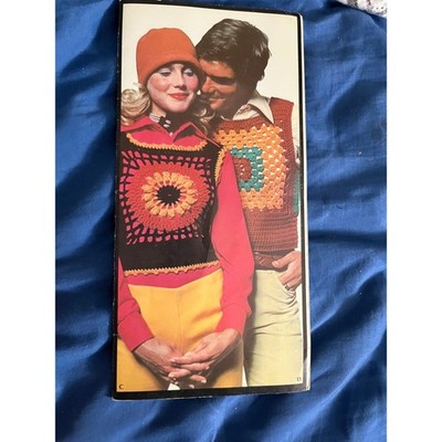 Vintage 1970s Granny Square Crochet Vest Pattern Leaflet