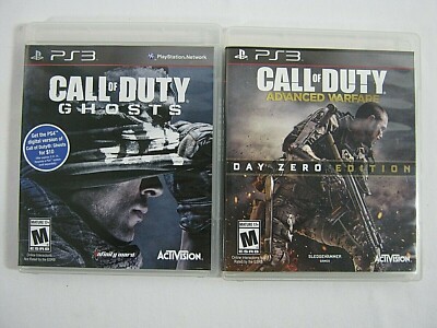 Call Of Duty Advanced Warfare Day Zero Edition, Call Of Duty Ghosts PS3 Lot of 2