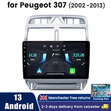 Android13 DAB+ Car Stereo Radio GPS Sat Nav Carplay WIFI For Peugeot 307 2002-13