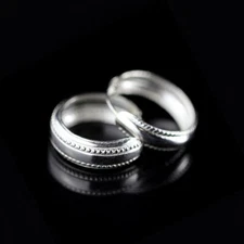 925 Sterling Silver Wide Dome Huggie Hoop Endless Earrings Outer Dia. 16mm A1399