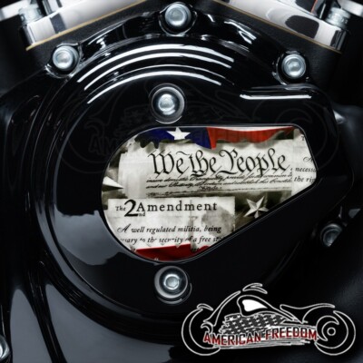 HARLEY DAVIDSON VVT Timing Cam Cover Aluminum Medallion 2024+ SECOND AMENDMENT