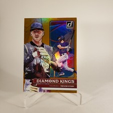2022 Donruss #29 Trevor Story Diamond Kings Orange Holo Colorado Rockies