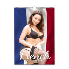 French Beauties Sexy Babes 2027/28 Personalised Calendar | Choose start month