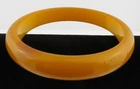 Vtg.Butterscotch Orange Solid Bakelite Bangle/Bracelet Retro Jewelry