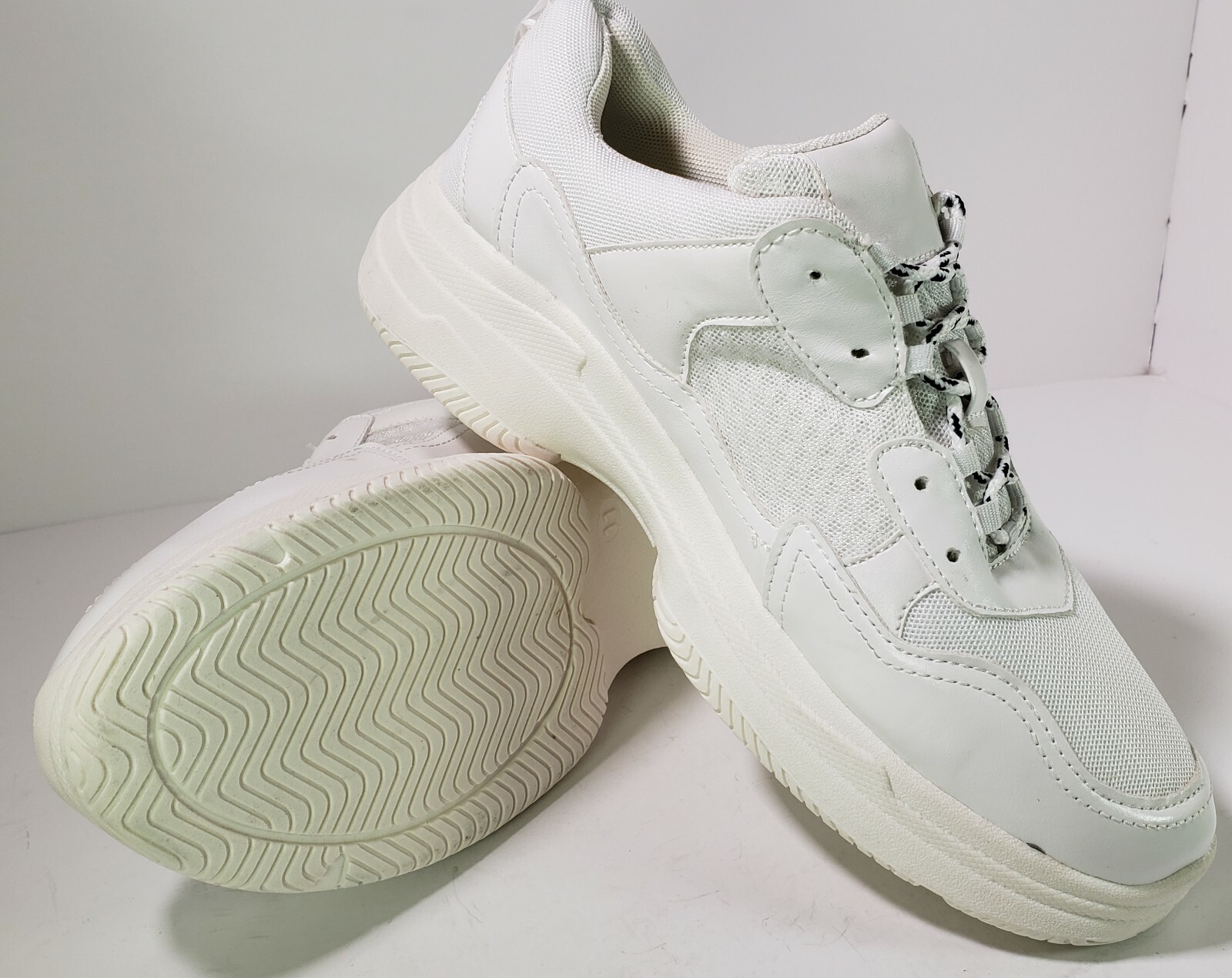 SAOLA Sneakers donna bianche taglia 11 ventilate Wild Fable MAYBELLE suola spessa ingombrante