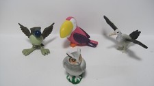 Bird Animals Figures Realistic Toucan Owl Sea Gull Baby Bird of Prey Toy Lot 4