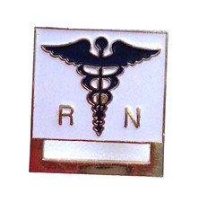 Registered Nurse RN Clip Eze Pin Medical