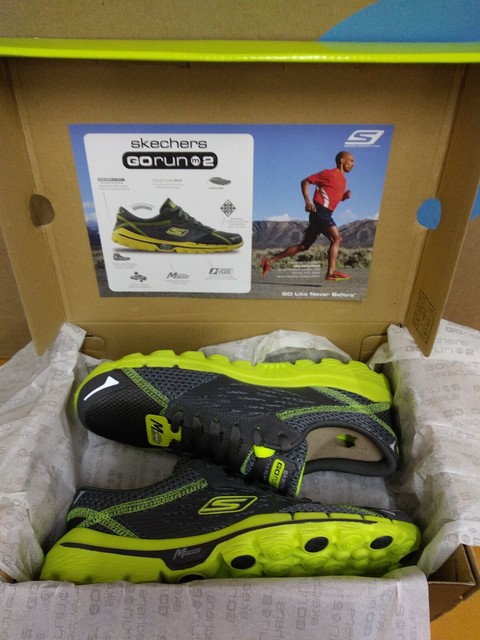 skechers go run 2 mens orange