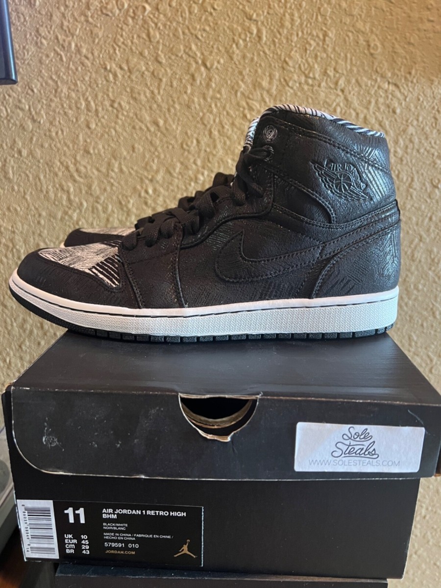 AIR JORDAN 1 RETRO HIGH BHM 2015 SIZE 11.0 DS 100% AUTHENTIC 