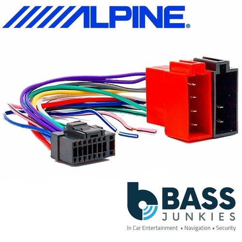 ALPINE CDE-9871R Car Radio Stereo 16 Pin Wiring Harness Loom ISO Lead