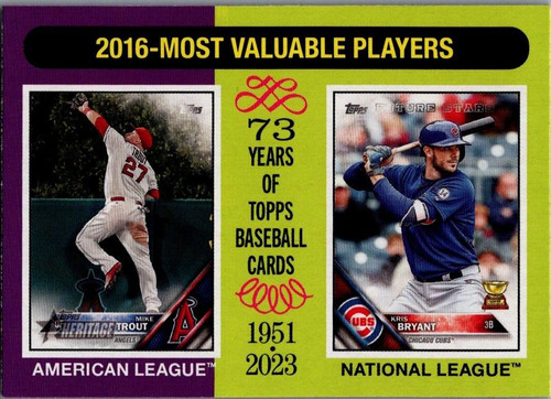 2024 Topps Heritage #209 Kris Bryant / Mike Trout | Baseball Card