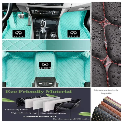 For INFINITI Q50 Q60 Q70 All Models Car Floor Mats Custom Waterproof Carpets - Bild 20 von 47