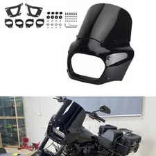 For Harley Fat Bob FXFB FXFBS 114 2018-2024 Front Fairing Windshield & Mount Kit