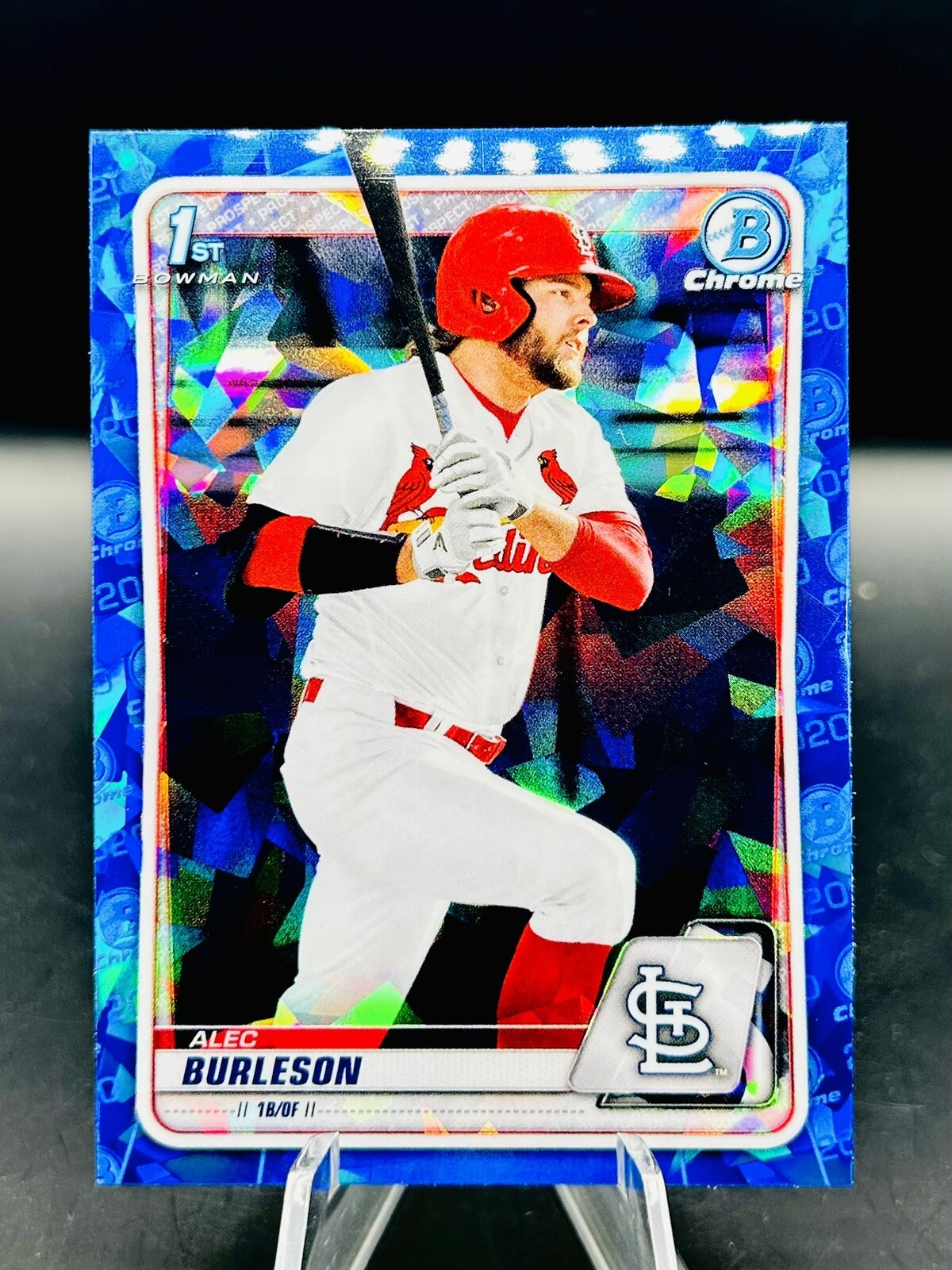 2020 Bowman Chrome Draft Sapphire Alec Burleson 1st Bowman CARDINALS #BD-45 💎