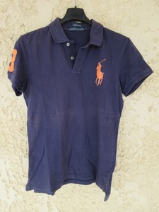 THE SKINNY POLO RALPH LAUREN femme bleu marine n°3 manches courtes L | eBay
