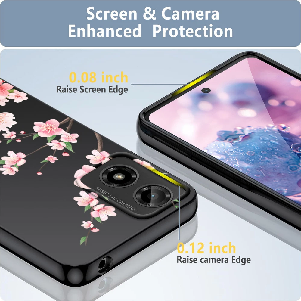Motorola Moto G Play G Power 2024 2025 Custom Floral Phone Case