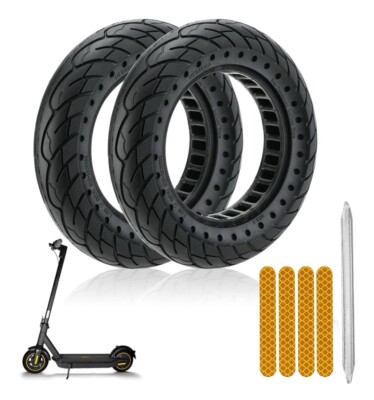 Ninebot Segway Solid Rubber Tires,  Solid Rubber Tire 10x2.5 Inch LEFELWEL -2Pcs