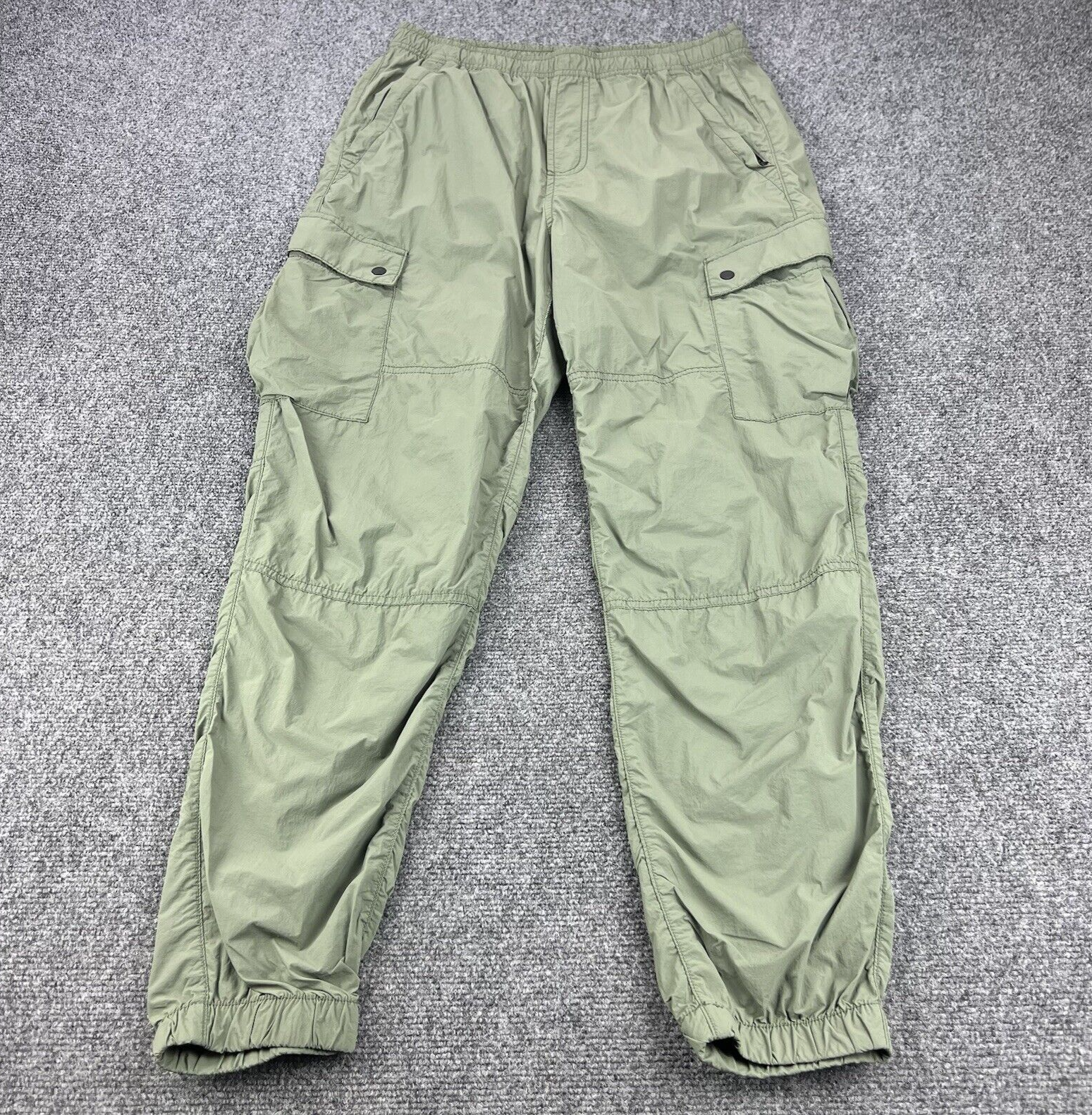 Gap Cargo Jogger Pants Mens Small Military Green Utility Nylon  Skate