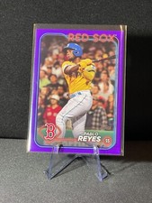 2024 Topps Series 2 - #594 Pablo Reyes Meijer Purple Parallel Red Sox Baseball