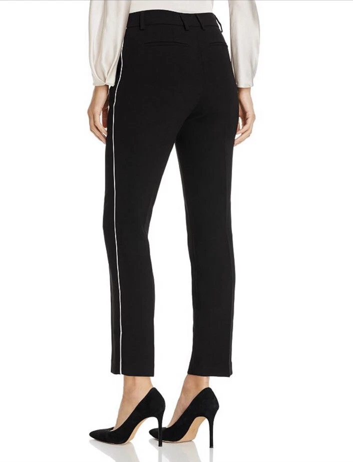 Womens tuxedo pants with white stripe cheap
