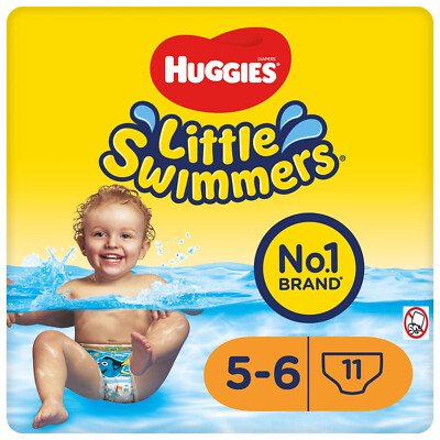 11 Stück Huggies kleine Schwimmer Schwimmwindeln perfekt für den Pool und den Strand