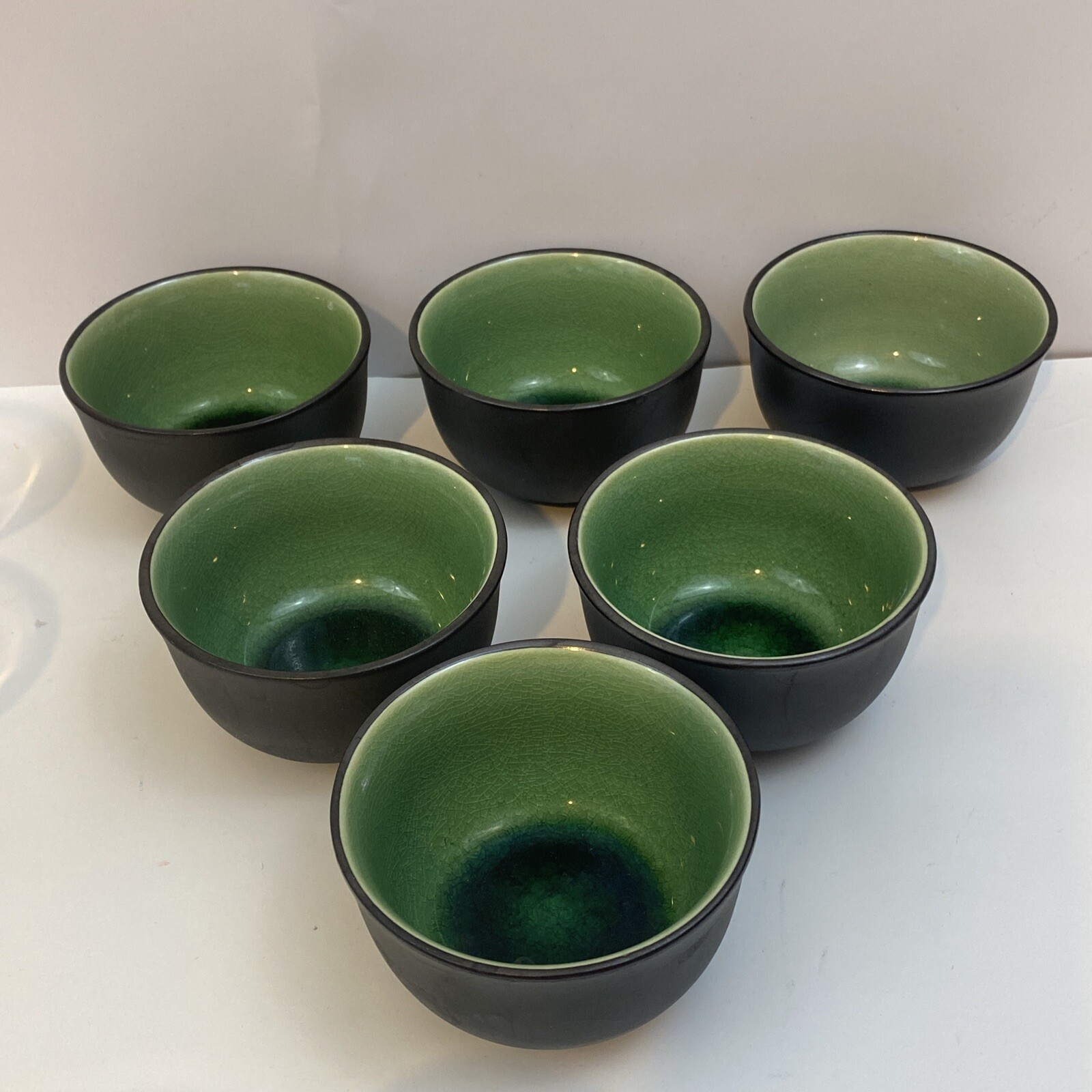 JCPenney Asian Influence Green 6 Tea Cups eBay