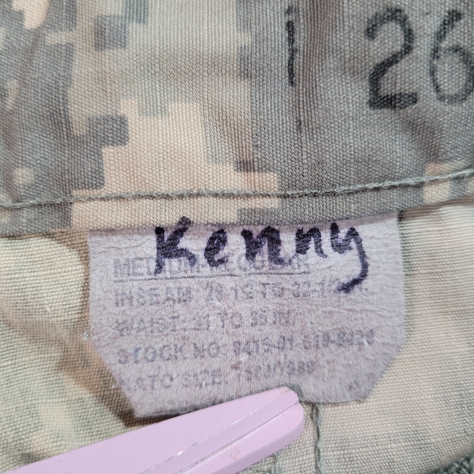 ACU Digital Camo Combat Cargo Pants Ripstop - MEDIUM Regular Military Army #