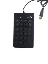 Rottay Number Pad Mechanical USB Wired Numeric Keypad Blue LED Backlit Tested