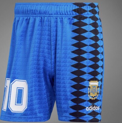 Argentina '94 Diego Maradona Adidas Reissue Soccer Football Shorts