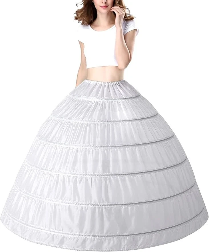 Stock de EE. UU. Falda Aro Nupcial Crinolina Enagua Media Slip Vestido de Baile Falda Interior Foto 2 de 4