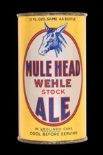 Mule Head Ale of West Haven, CT DIECUT Sign 18" Tall USA STEEL 3 lbs.