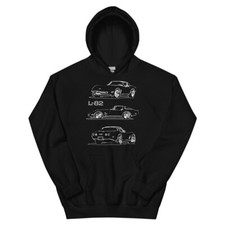 1980 vette Coupe L82 C3 Muscle Car Chevy Classic Cars Unisex Hoodie