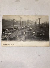 Postcard RPPC French Market New Orleans Unused Undevided