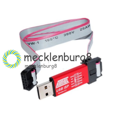 Mini USBISP USBASP Programmer Aluminum for 51  AVR WIN7 64 NEU