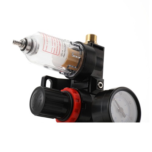 Filtro compressore aria 1/4" separatore acqua olio filtro trappola strumento e regolatore manometro - Foto 6 di 12
